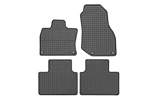 Tapis en caoutchouc compatibles avec Lynk & Co 01 2021- (lot de 4 avec points de fixation)