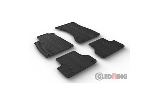 Tapis en caoutchouc pour Audi A4 11/2015- (T-Design 4 pièces), Image 2
