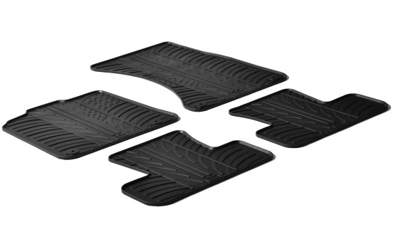 Tapis en caoutchouc pour Audi Q5 2008- (T-Design 4 pièces)