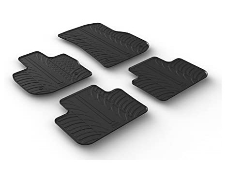 Tapis en caoutchouc pour BMW X3 (G01) 11/2017- (T-Design 4 pièces)