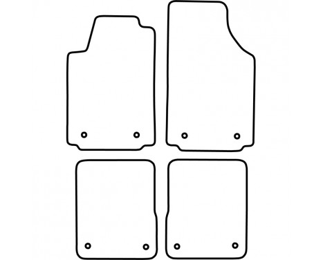 Tapis pour Audi A2 2000-2005 4 pièces, Image 5