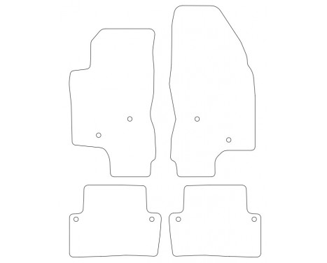 Tapis pour Volvo V70 2001-2007 modèle long 4 pièces, Image 2