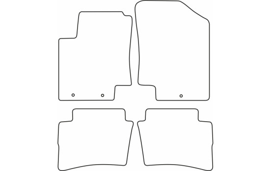 Tapis Velour adapté pour Hyundai i20 2009-2015, Image 6