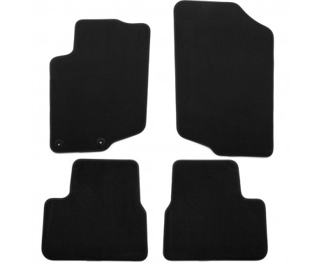 Tapis Velours pour Peugeot 207, 207CC 2006-2012 4 pièces