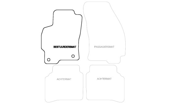 Tapis voiture Gauche Avant Ford Mondeo 2000-2007 1 pièce, Image 3