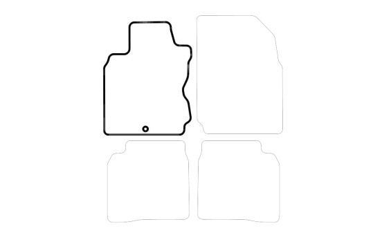 Tapis voiture Gauche Avant Nissan Note 2006-2013 1 pièce, Image 3