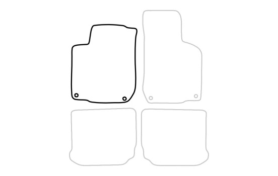 Tapis voiture Gauche Avant Seat Leon, Toledo 2000-2005 1 pièce, Image 3