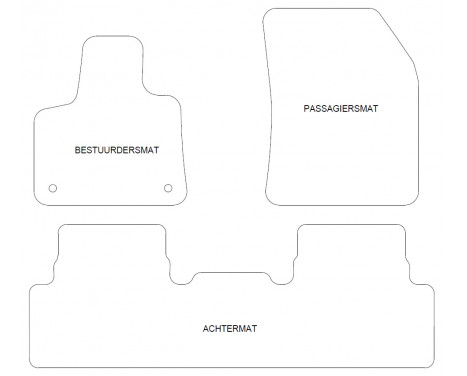 Tapis voiture pour Citroen C5 Aircross 2018-3 pièces, Image 2