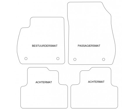 Tapis voiture pour Opel Zafira C 2011-4 pièces, Image 4