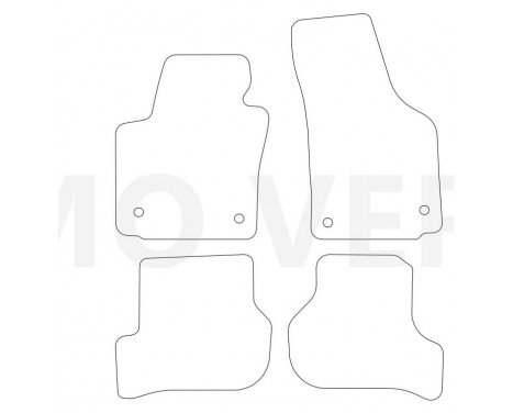 Tapis voiture pour Seat Leon 2008-2012 4 pièces, Image 3