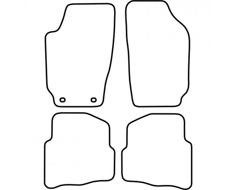 Tapis voiture pour Skoda Fabia 1999-2007 4 pièces, Image 5