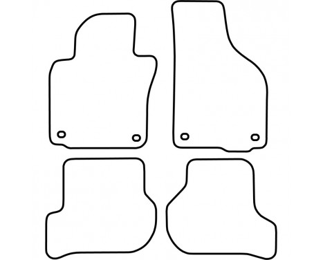 Tapis voiture pour Skoda Octavia 2004-2008 4 pièces, Image 4