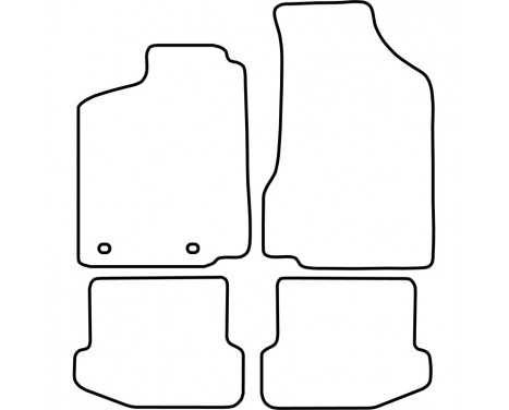Tapis d'automobile Volkswagen Polo 6N 1994-1999, Image 2