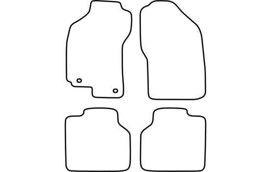 Tapis de sol adaptés à Fiat Bravo/Brava (4 pièces), Image 2