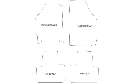 Tapis de sol adaptés à Fiat Punto 1999-2003 (lot de 4), Image 5