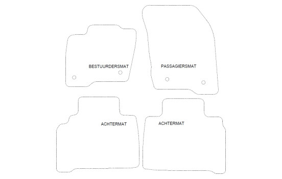 Tapis de sol adaptés à Ford S-Max 5 places (2015-) - Lot de 4, Image 2
