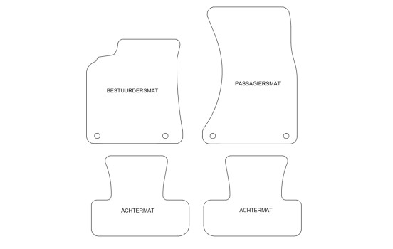 Tapis de sol adaptés à l'Audi A5 Cabriolet 2007- (lot de 4), Image 2