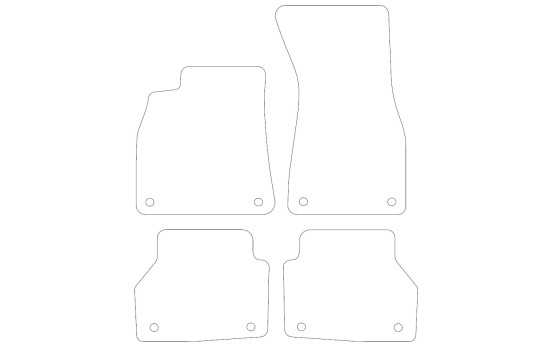 Tapis de sol adaptés à l'Audi A7 2018- (lot de 4), Image 2