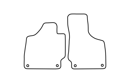 Tapis de sol adaptés à l'Audi TT 2007-2013 (2 pièces), Image 2