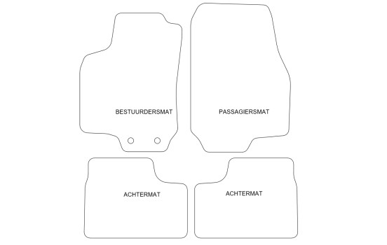 Tapis de sol adaptés à l'Opel Astra G 1997-2003 (lot de 4), Image 4