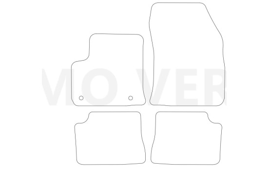 Tapis de sol adaptés à l'Opel Corsa F EV 2019- (lot de 4), Image 2