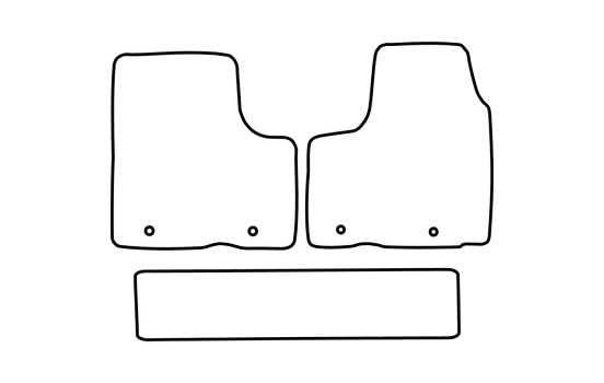 Tapis de sol adaptés à l'Opel Vivaro 2014- (2e rangée de sièges), Image 2