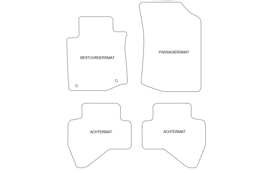 Tapis de sol adaptés à la Citroën C1 2010-2013 (lot de 4), Image 4