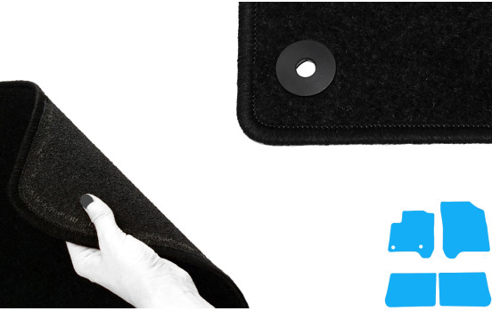 Tapis de sol adaptés à la Citroën C3 Picasso 2009- (lot de 4), Image 4
