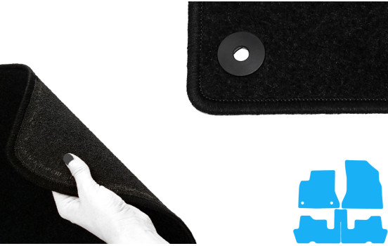Tapis de sol adaptés à la Citroën C4 Picasso 2006-2013 (lot de 3), Image 5