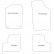 Tapis de sol adaptés à la Daihatsu Cuore L701 (1999-2007), lot de 4 pièces, Vignette 2