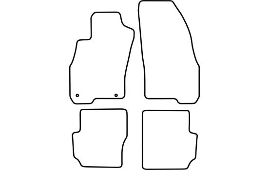 Tapis de sol adaptés à la Fiat Punto Evo (3 portes) 2009-2014, Image 2