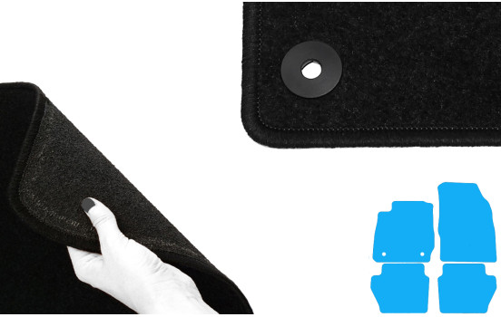 Tapis de sol adaptés à la Ford Fiesta 2012- (lot de 4), Image 4