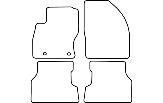 Tapis de sol adaptés à la Ford Focus 2004-2008 (velours), Image 6
