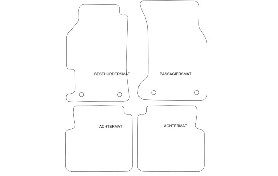 Tapis de sol adaptés à la Honda Accord 1993-1997 (lot de 4), Image 2