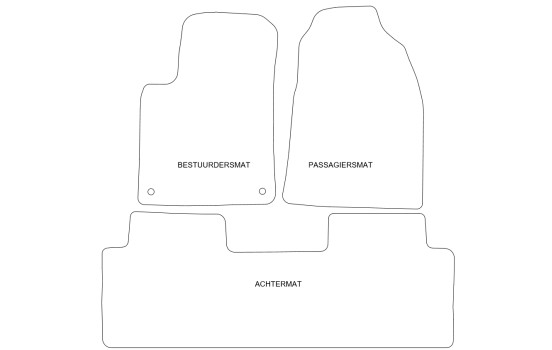 Tapis de sol adaptés à la Hyundai Matrix 2001-2010 (lot de 3), Image 4