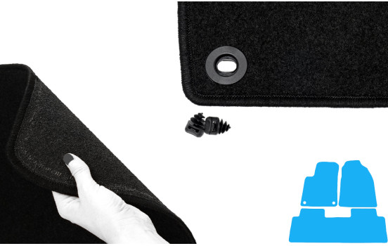 Tapis de sol adaptés à la Hyundai Matrix 2001-2010 (lot de 3), Image 5