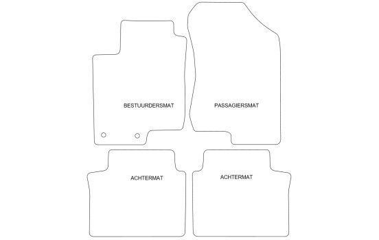 Tapis de sol adaptés à la Hyundai Sonata 2005-2010 (lot de 4), Image 2