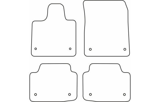 Tapis de sol adaptés à la Jaguar I-Pace (EV400) 2018-, Image 2