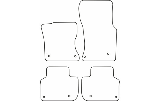 Tapis de sol adaptés à la Jaguar XF II Berline/Sportbrake 2015-, Image 2