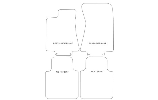 Tapis de sol adaptés à la Jaguar XJ 2002-2009 LWB (4 pièces), Image 2