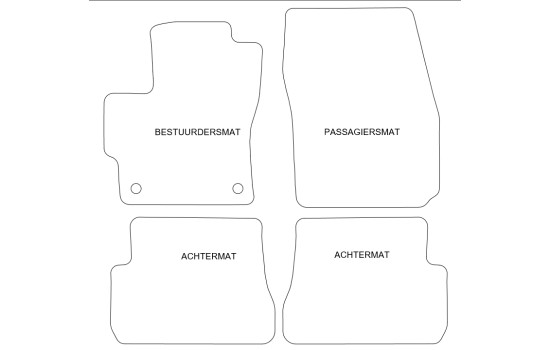 Tapis de sol adaptés à la Mazda 3 2004-2009 (lot de 4), Image 4