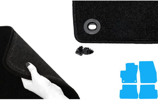 Tapis de sol adaptés à la Mazda 3 2004-2009 (lot de 4), Image 5