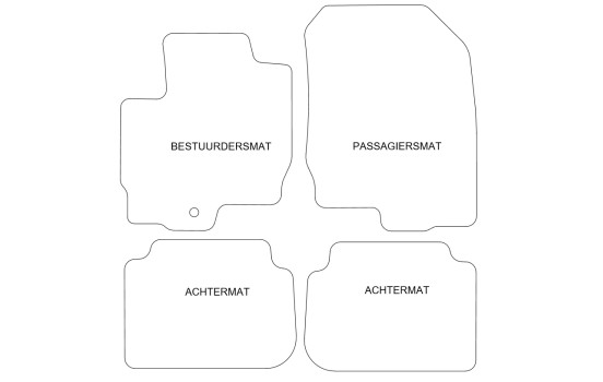 Tapis de sol adaptés à la Mitsubishi Colt 5 portes (2004-2009), Image 2