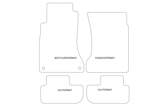 Tapis de sol adaptés à la Nissan 300 ZX 1990-1999 (lot de 4), Image 2