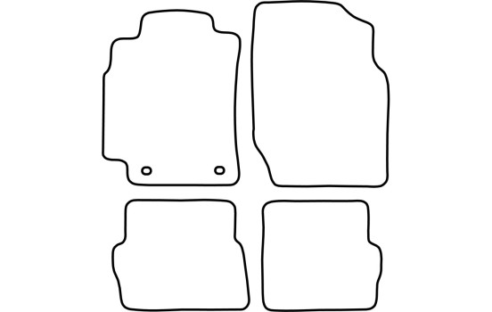 Tapis de sol adaptés à la Nissan Almera 3 portes (2000-2007), Image 2