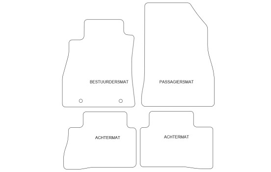 Tapis de sol adaptés à la Nissan Juke 2010-2014 (lot de 4), Image 4