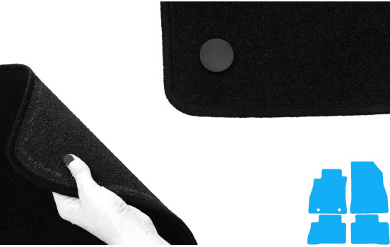 Tapis de sol adaptés à la Nissan Juke 2010-2014 (lot de 4), Image 5