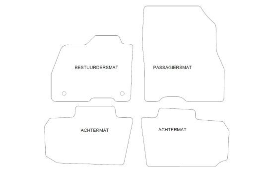 Tapis de sol adaptés à la Nissan Leaf 2018- (lot de 4), Image 2