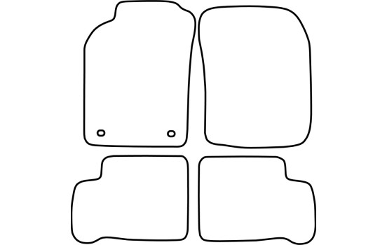 Tapis de sol adaptés à la Nissan Sunny 1986-1995, Image 2