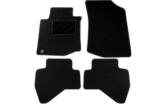 Tapis de sol adaptés à la Peugeot 107 (2005-2010), lot de 4 pièces